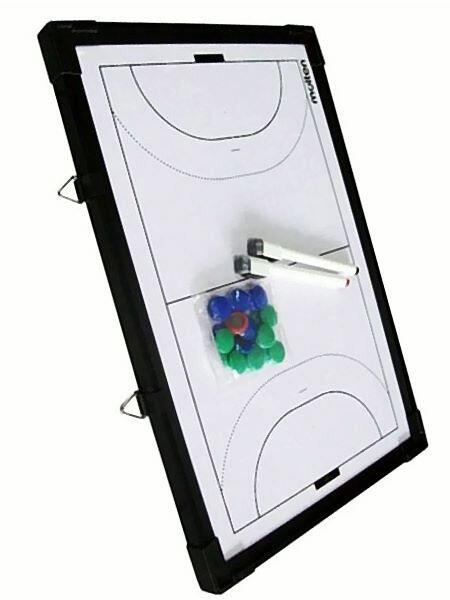 MSBH Handbal Tactiekbord Met Draagtas (Zwart/Wit) Einheitsgröße 4/6