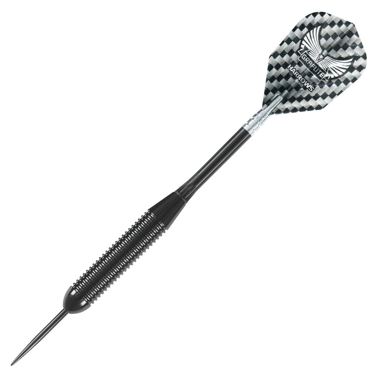Harrows Dartpfeile Stahlspitze Black Arrow 3/5