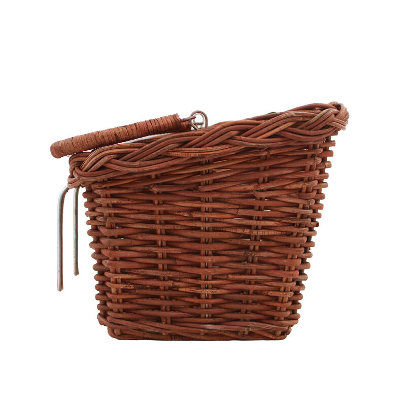 Panier de Vélo - Rectangulaire - Tressé - Marron