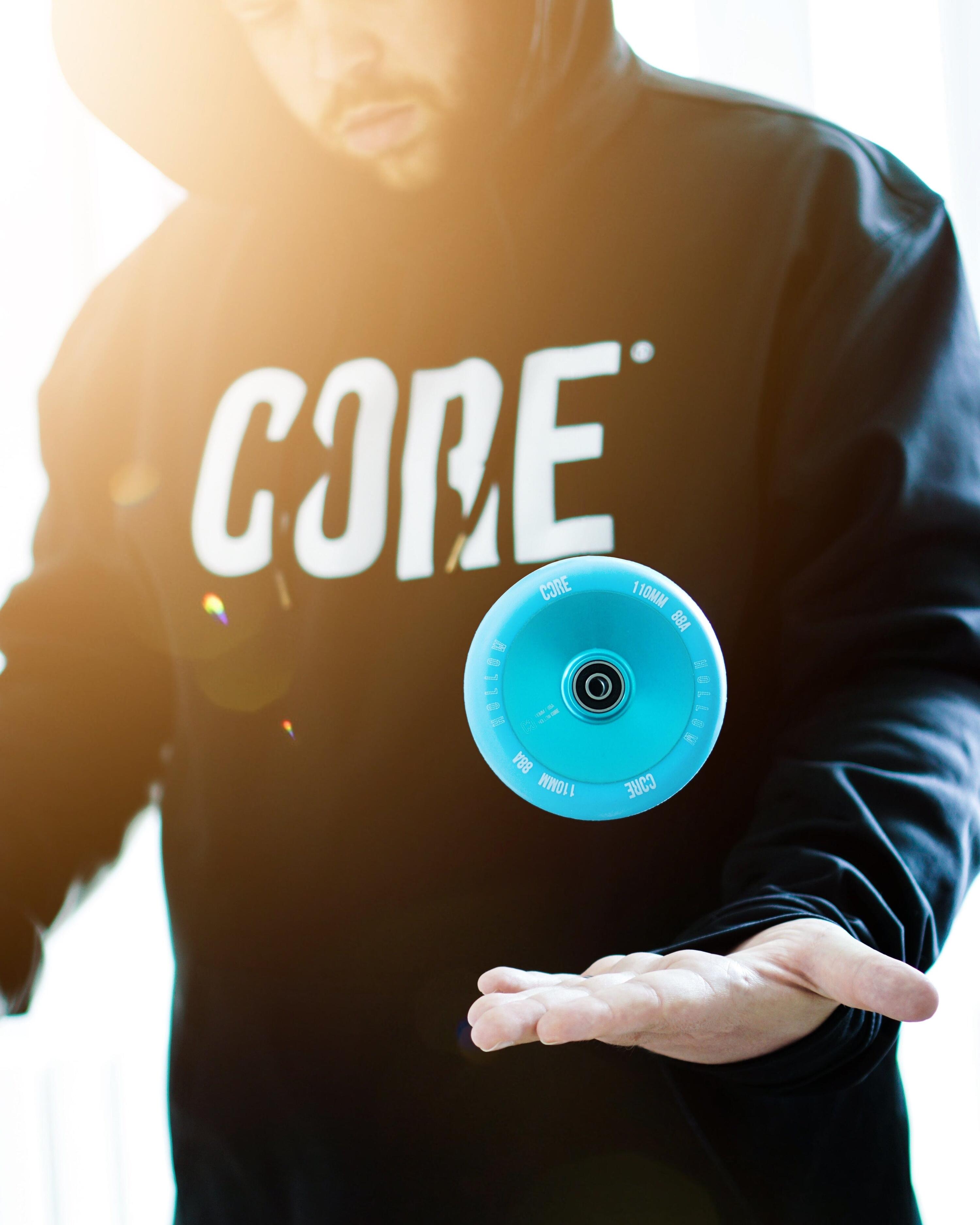 CORE Hollow Stunt Scooter Wheel V2 110mm - Mint Blue 7/7