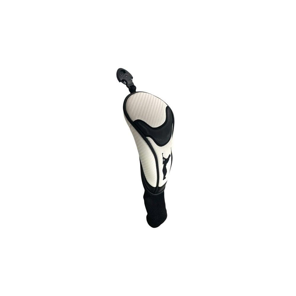 MASTERS GOLF Premium Leatherette White Rescue Headcover with Sock