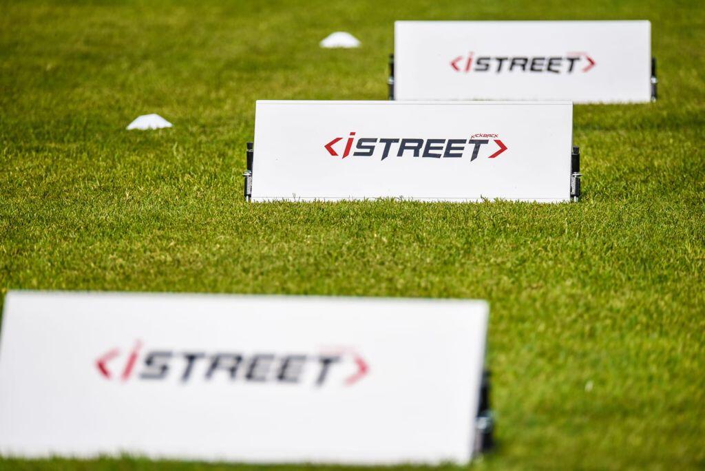 istreet - spondina/rete allenamento calcio 4/7