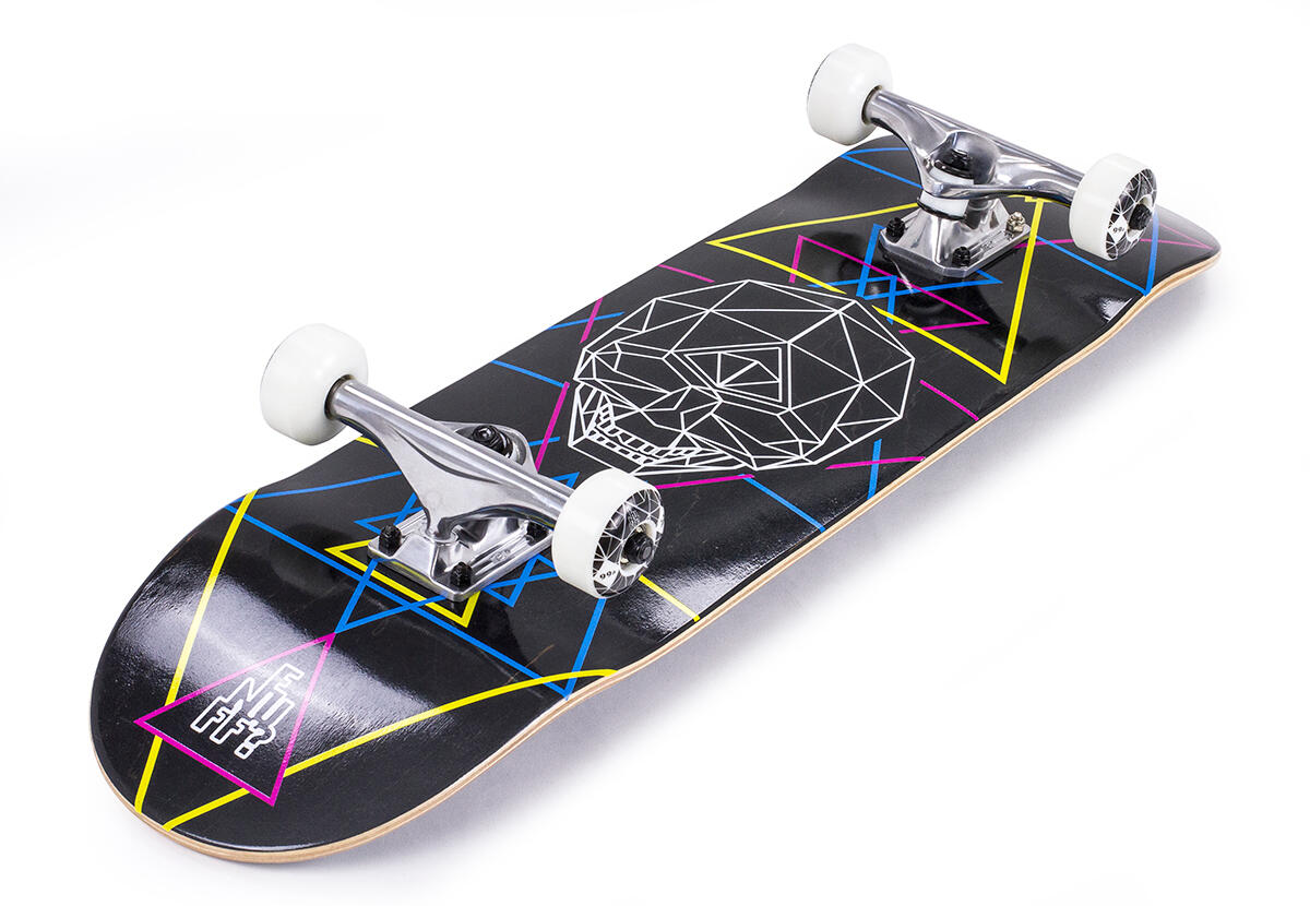 Enuff Skull Geo 32" x 8" Schwarz skateboard 2/3