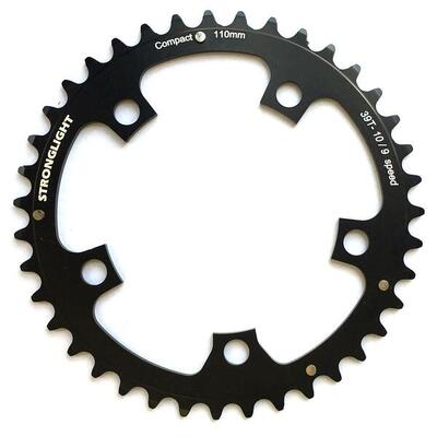 Kettingblad shimano/sram/fsa type s zicral 9/10v 39t steek 110 zwart
