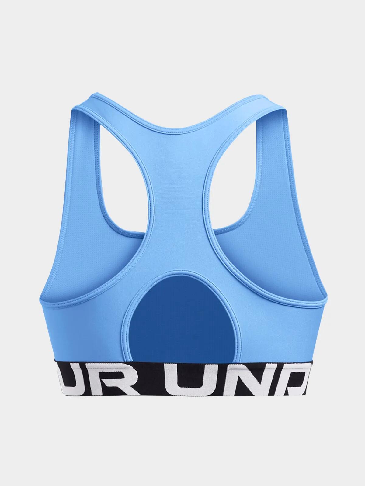 Brassière de sport HeatGear® Mid Branded Under Armour pour femme Bleu ciel 7/7
