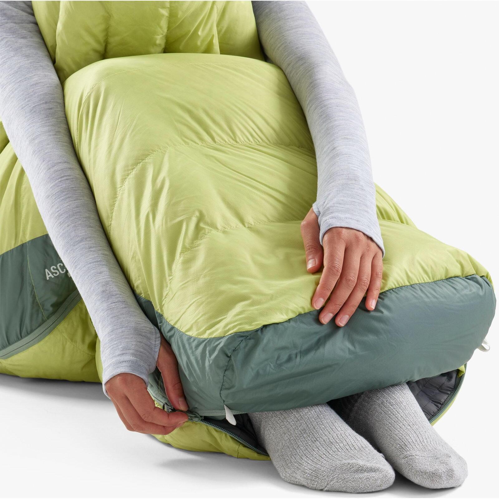 Schlafsack Ascent Damen -9C/15F celery green 7/7
