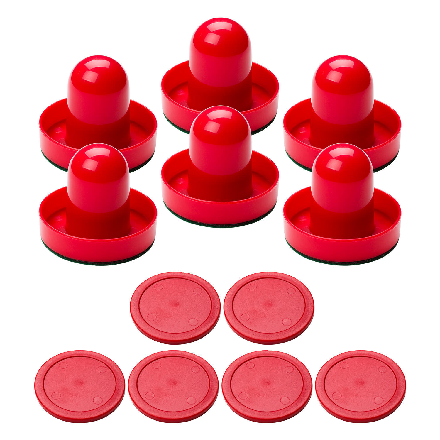 Airhockey Zubehör-Set Standard Large Tischfußball Unisex Rot 1/1