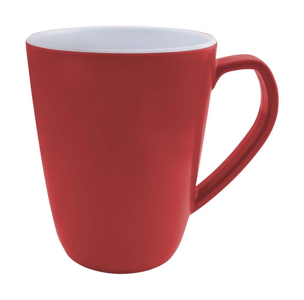 Bo-Camp Mok L - 100% Melamine - Two-Tone - 4 stuks - Rood 1/2