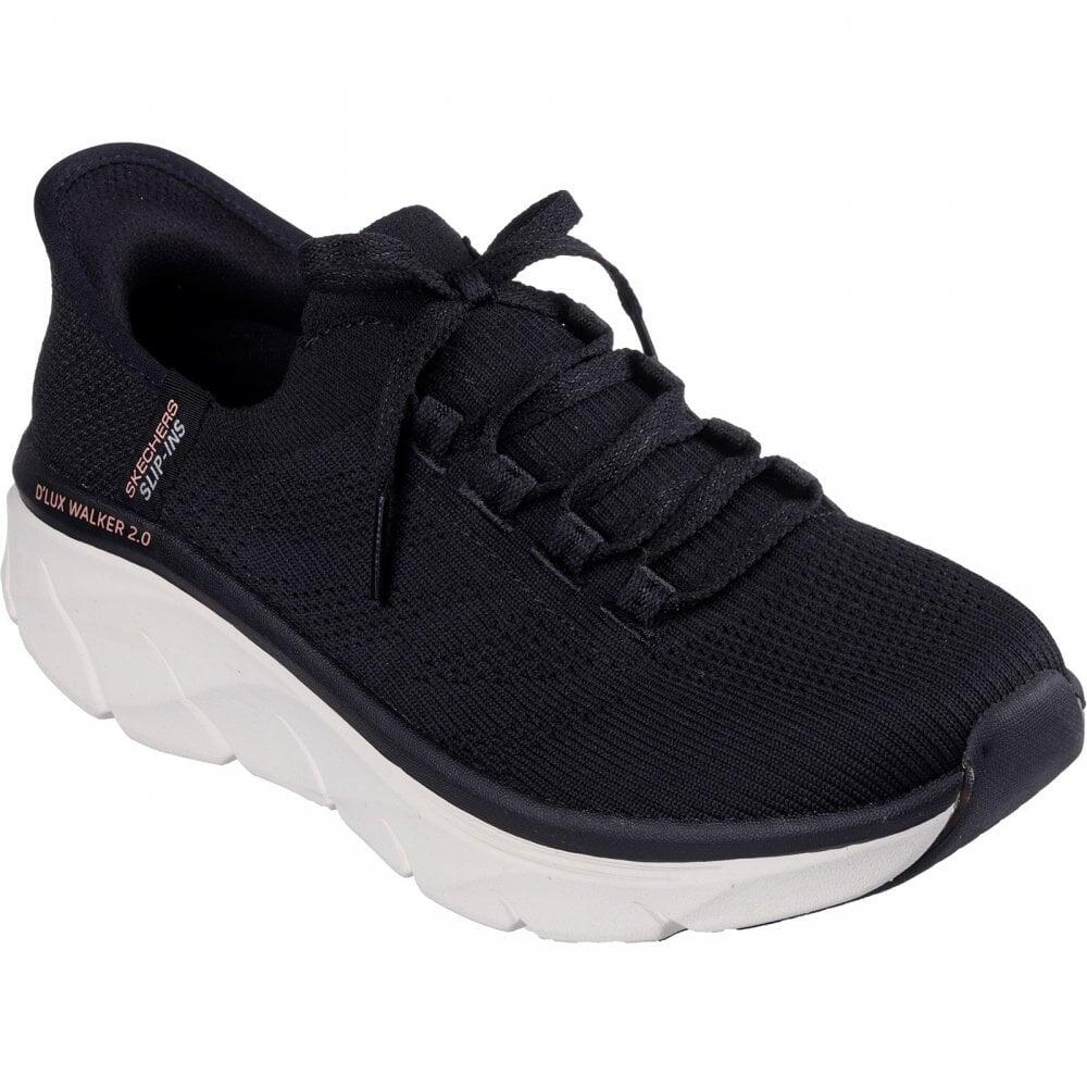 Skechers DLux Walker 2.0 Thrill Movement | Black/Tan | Womens Memory F 6/7