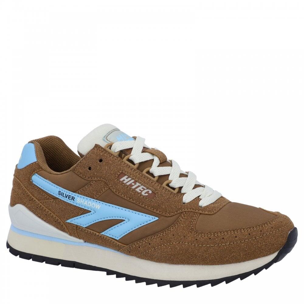 Hi-Tec Silver Shadow | Tan/Mist Blue | Mens Lace-up Trainers COL: Tan/ 3/7