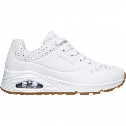 Skechers Uno - Stand on Air | White | Womens Lace-up Fashion Sneaker C 7/7