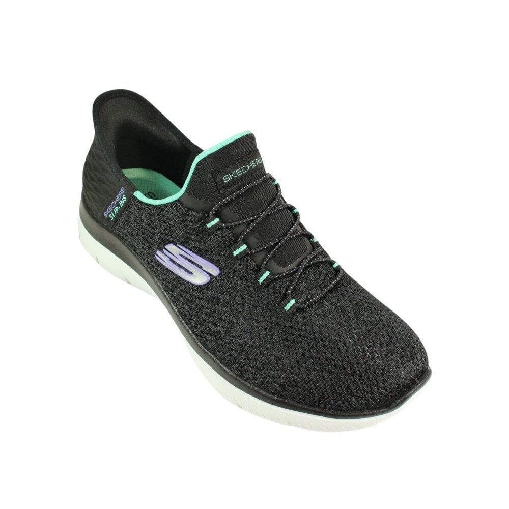 Skechers 150123 BKTQ COL: Black/Turquoise, SIZE: UK 6 5/7