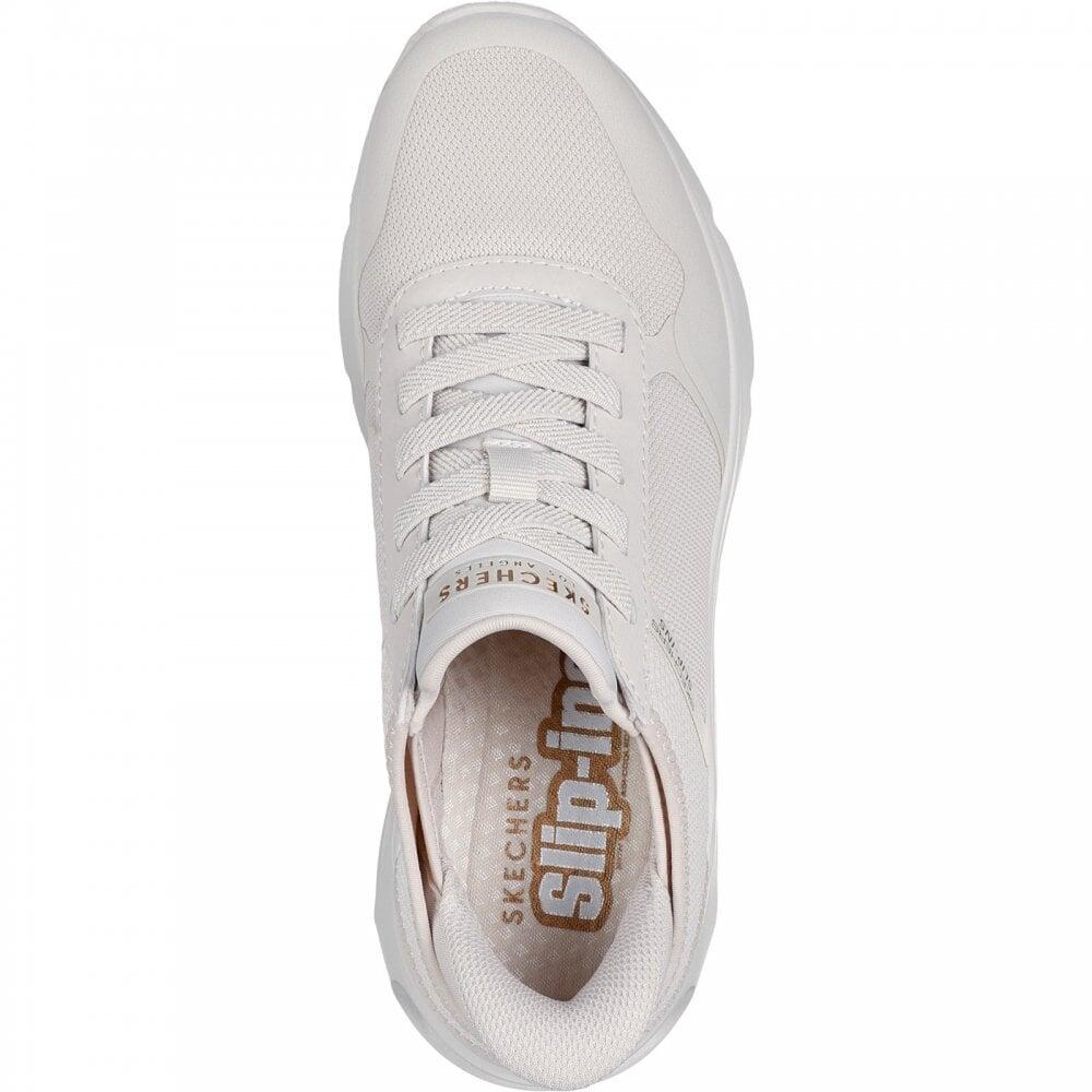 Turnschuh DAMEN Skechers Slip-in Tres-air Uno Easy Steppers VON WEISS 5/7