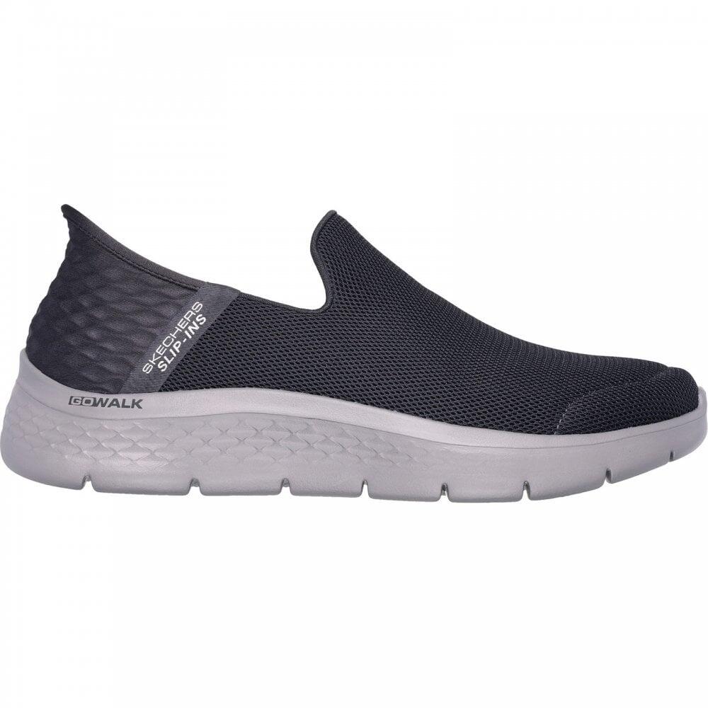 Skechers Slip ins GO WALK FLEX No Hands Dark Grey Mens Lightweig