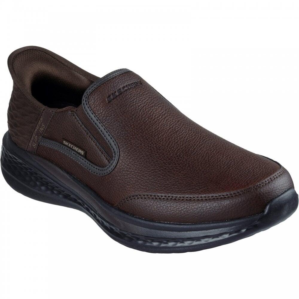 Skechers Slip-ins Relaxed Fit: Slade Cooper | Red/Brown | Mens Smart C 3/7