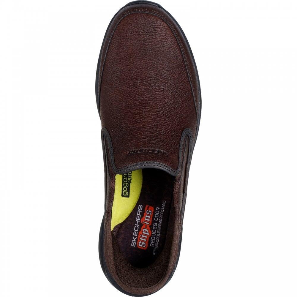 Skechers Slip-ins Relaxed Fit: Slade Cooper | Red/Brown | Mens Smart C 5/7