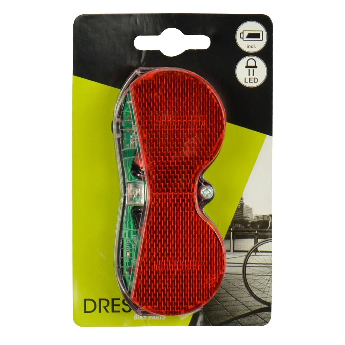 Dresco feu arrière avec réflecteur Piles modernes à 3 leds rouges 2/2