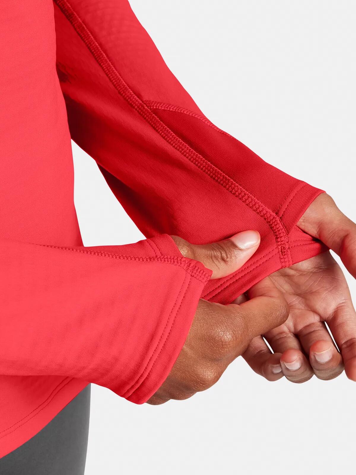 Haut thermique 1/2 Zip Under Armour Vanish Rouge Femme 6/7