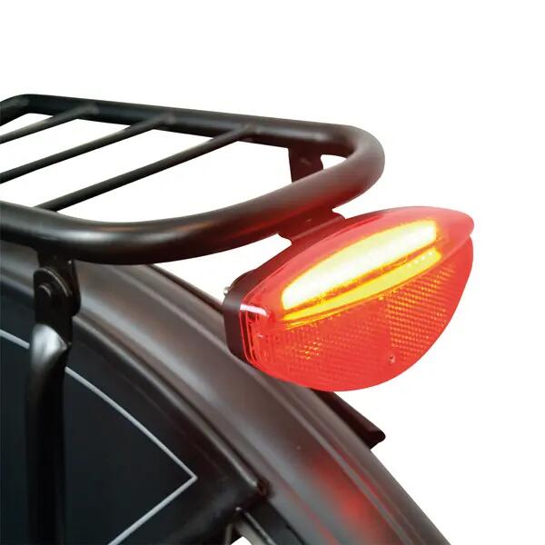 Dresco feu arrière avec réflecteur COB piles à leds noir/rouge 4/5