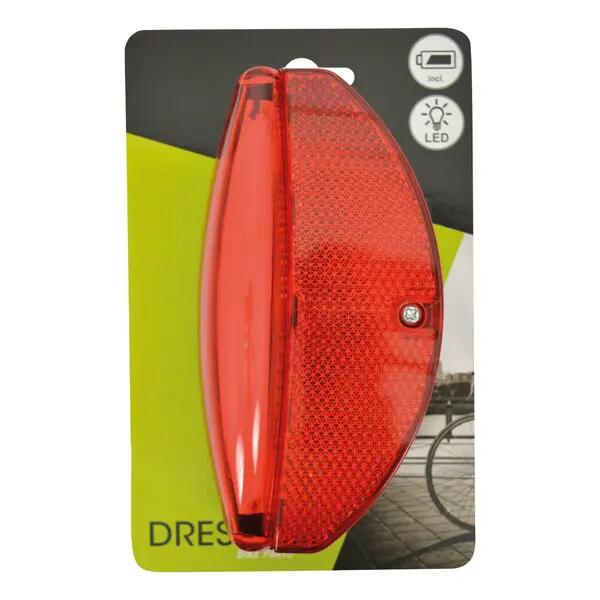 Dresco feu arrière avec réflecteur COB piles à leds noir/rouge 3/5