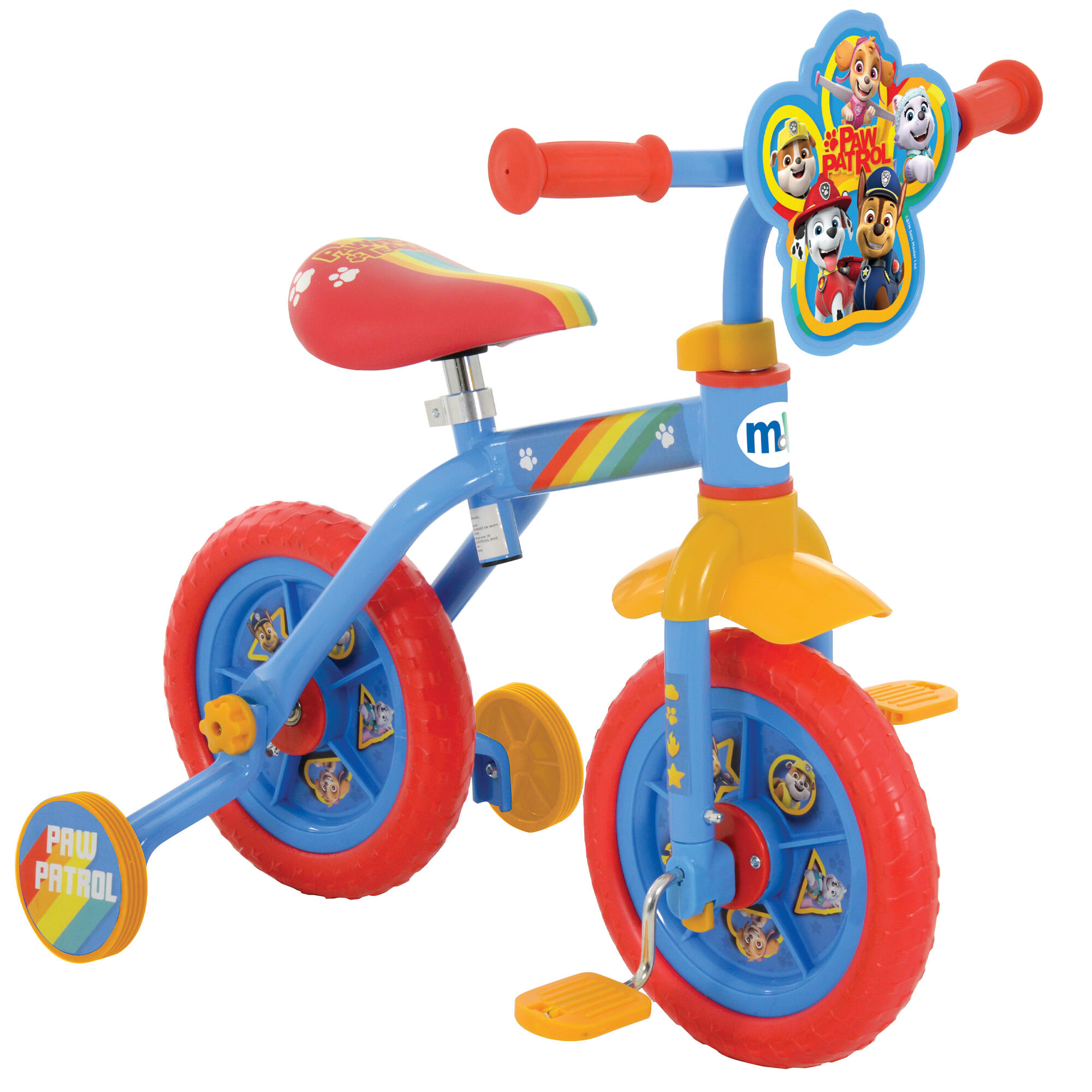 MoVe Paw Patrol 2 in 1 10" Training Bike 7/7