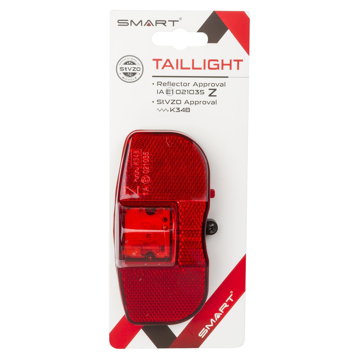Smart porte-bagages à lumière arrière LED rouge/noir 3/4