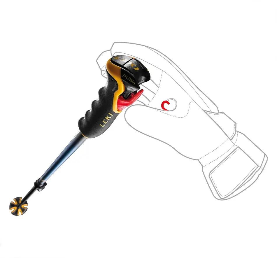 Bâtons de ski Leki Spitfire Vario 3D ajustables 4/5