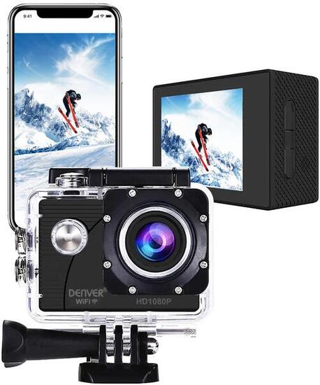Caméra d'action Full HD - WiFi - Étanche 30M - Avec Accessoires - ACW5054