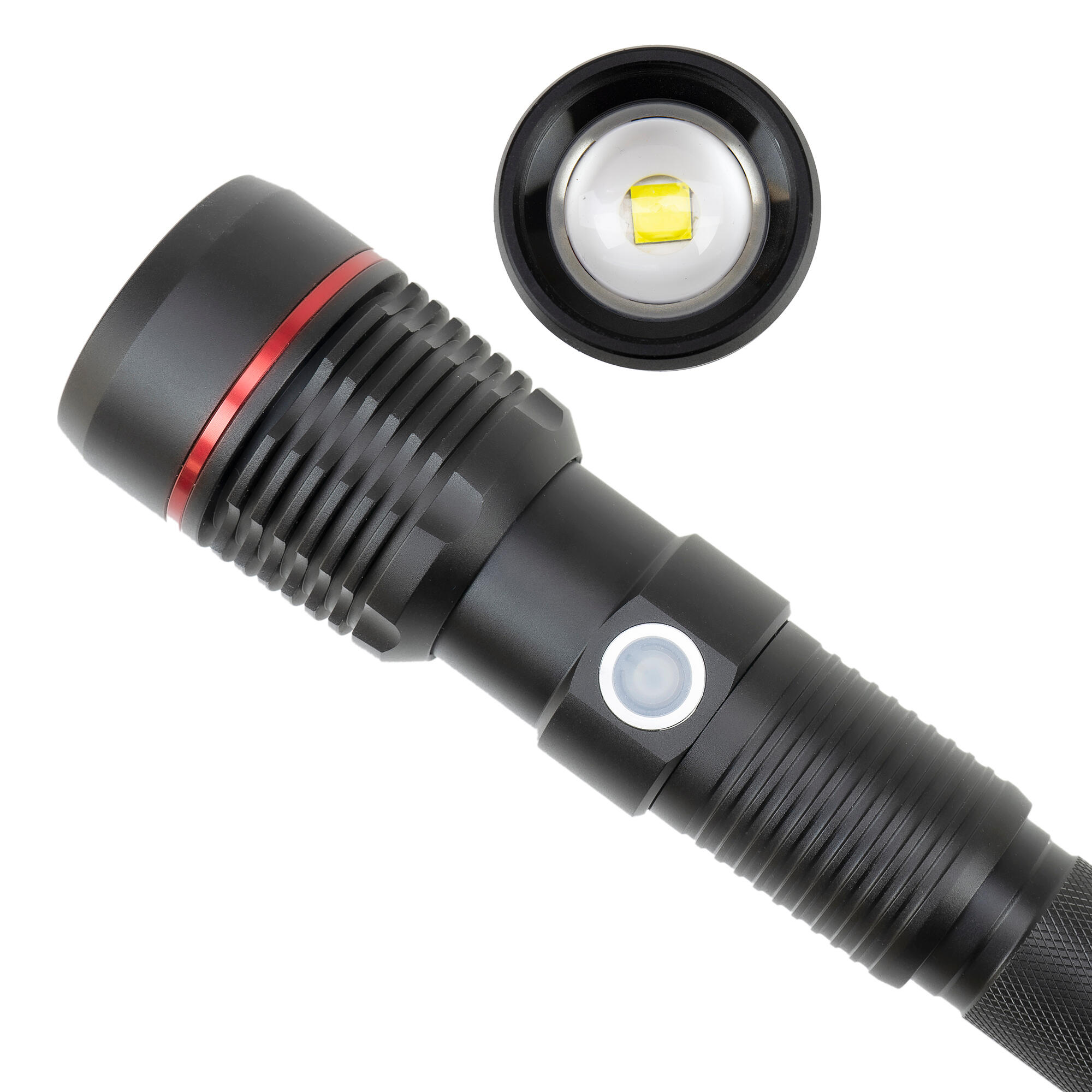 Lanterna de alumínio PNI Adventure F450 com foco e função BOOST, LED de 20 W, 15 4/5