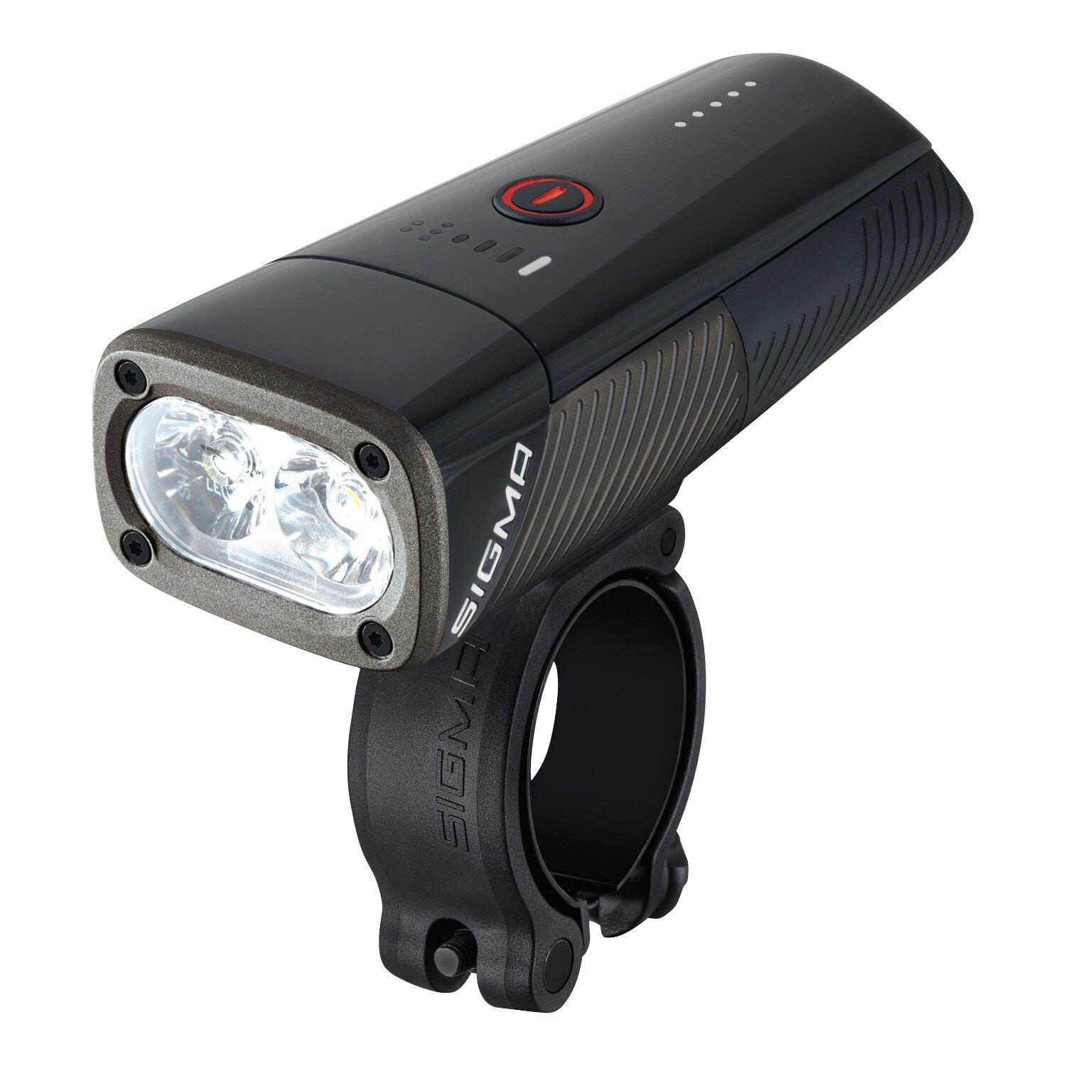 Sigma Sport Buster 1100 Koplamp met Helmhouder