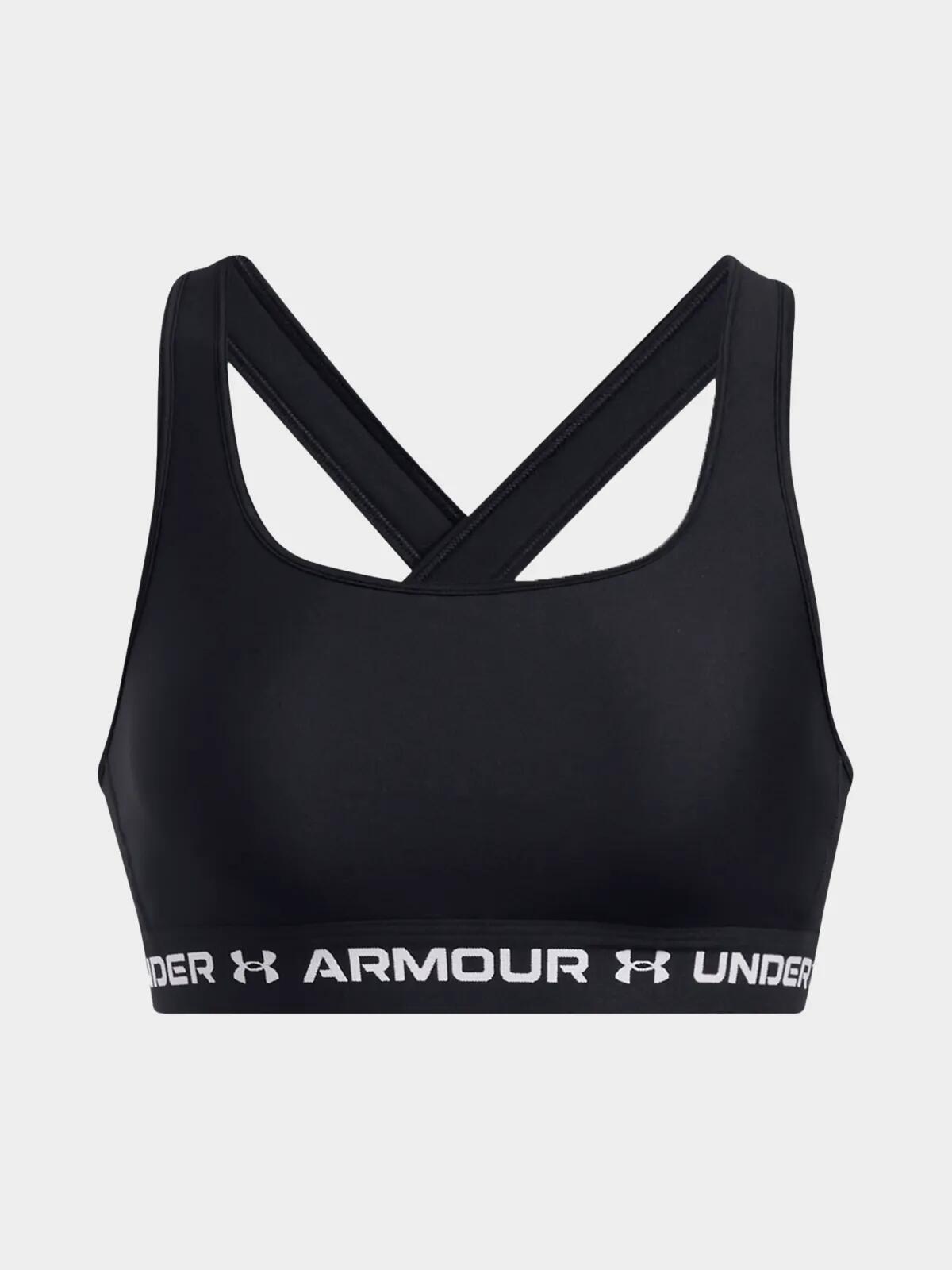 Brassière Under Armour Crossback Mid Noir Femme 5/7