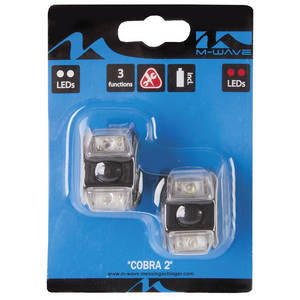 Set Flash cu Baterii M-WAVE  "COBRA II"