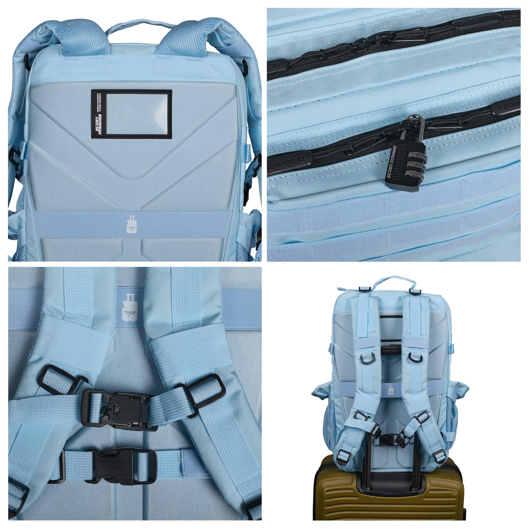 Mochila Elitex V1 Sky Blue 45L Cabine Treino Impermeável 4/7