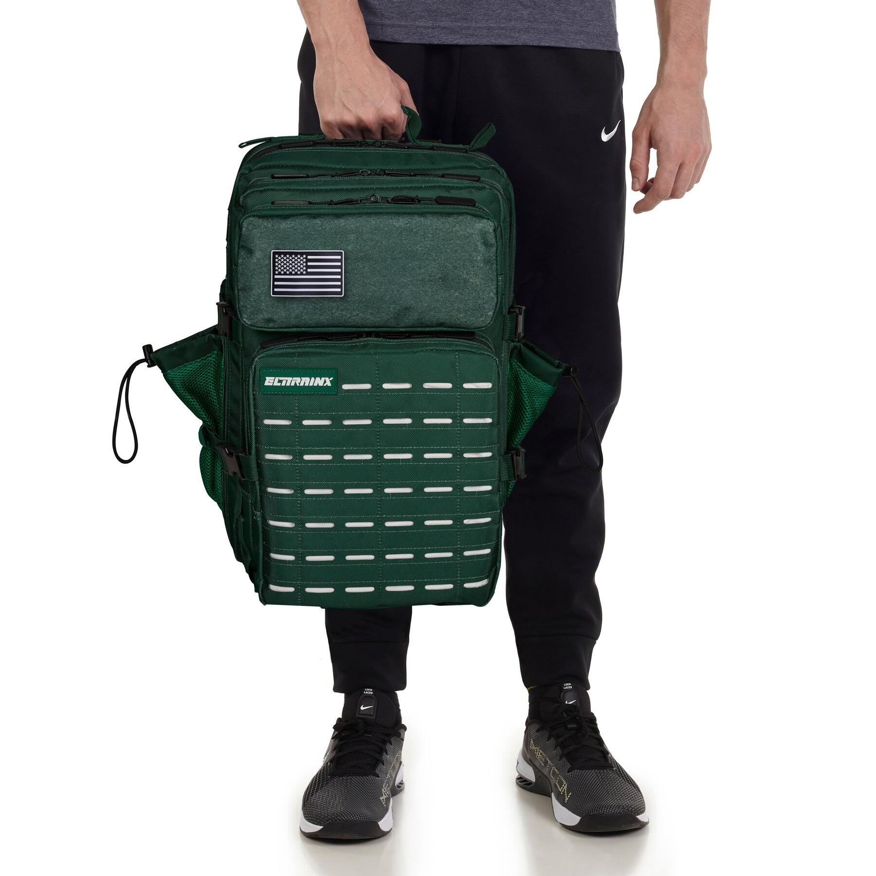 Mochila Elitex V2 Dust Green 45L Cabina Entrenamiento Repelente Agua 7/8