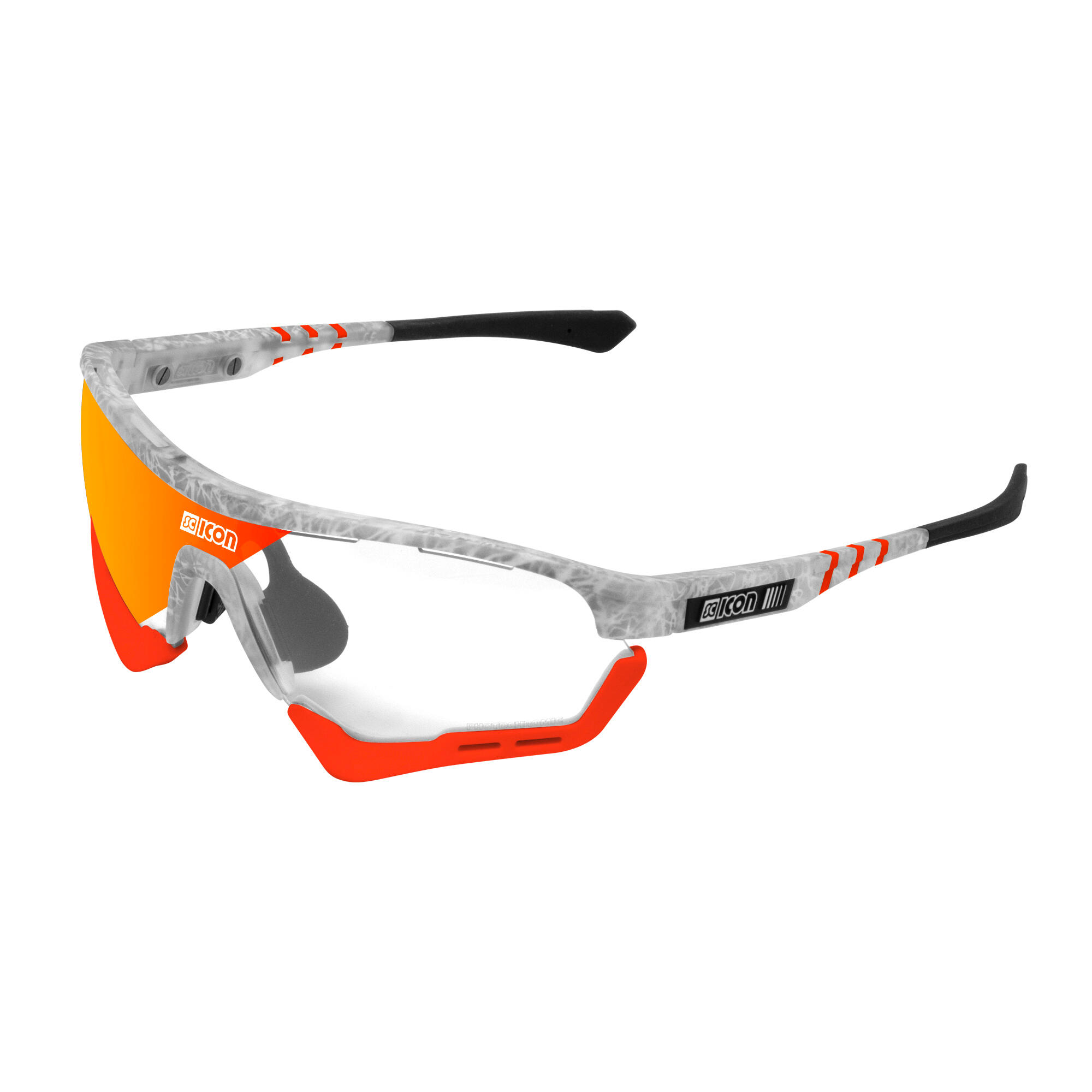 Scicon Sports - Aerotech Scn Xt Photochromic Xl Lunettes De Soleil De Performance Sportive - Lunettes De Soleil - Rouge - Taille Unique - Decathlon