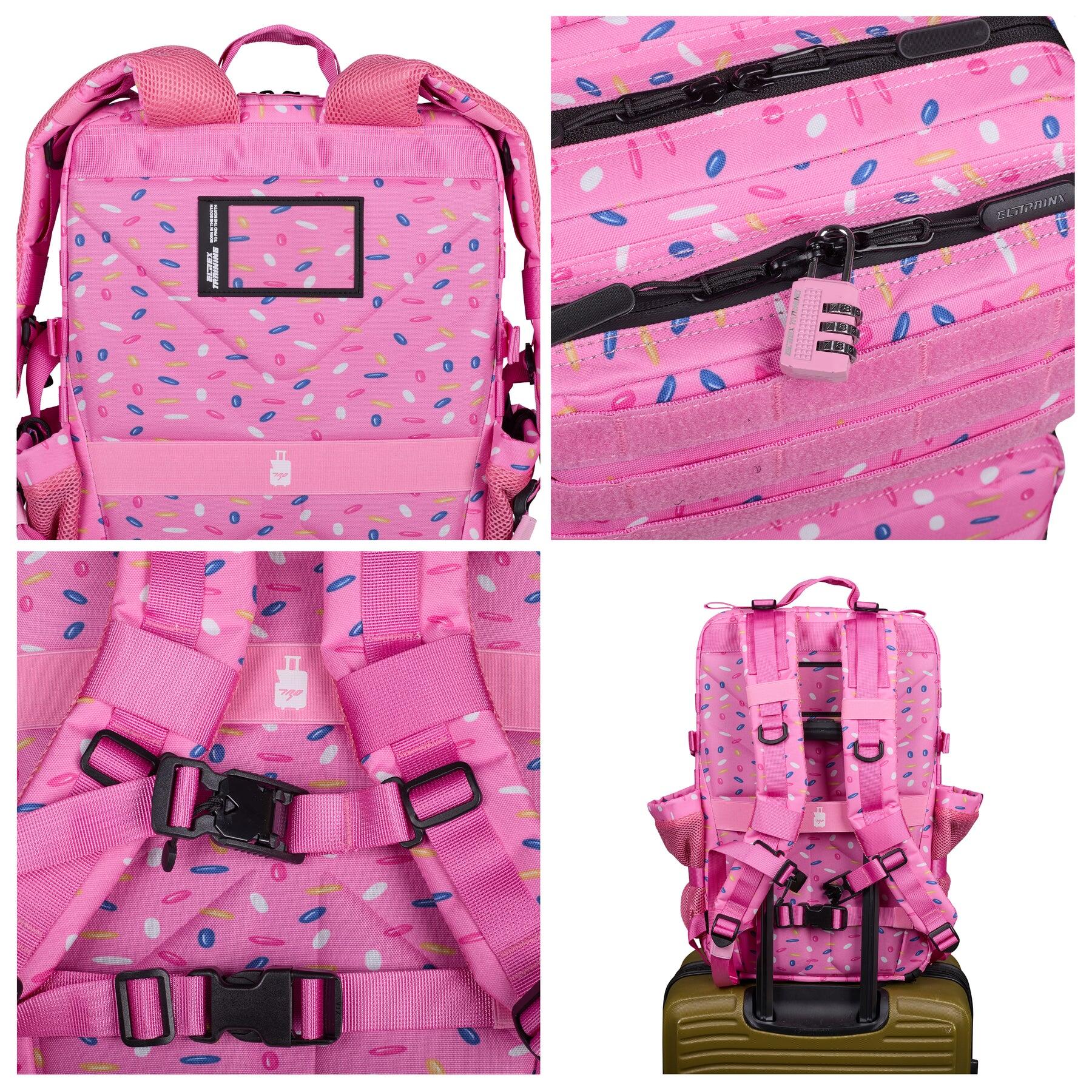 Mochila Elitex V1 Pink Glazed 45L Cabine Treino Impermeável 2/7