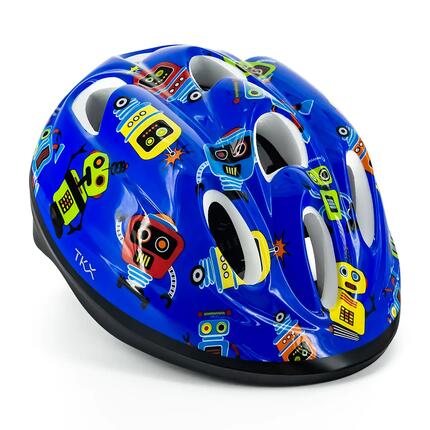 CASQUE DE CYCLISME ENFANT TKX T-S (48-52 CM) – ROBOT BLEU