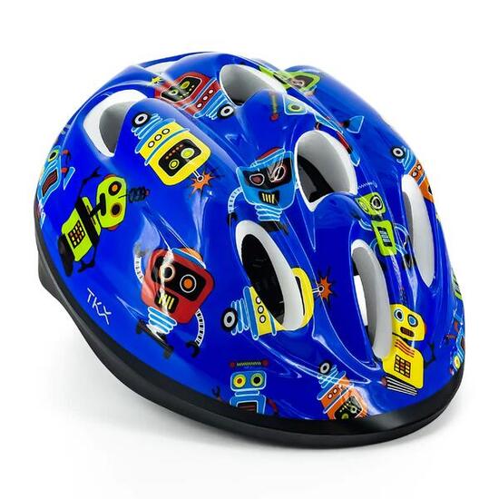 CASQUE DE CYCLISME ENFANT TKX T-S (48-52 CM) – ROBOT BLEU