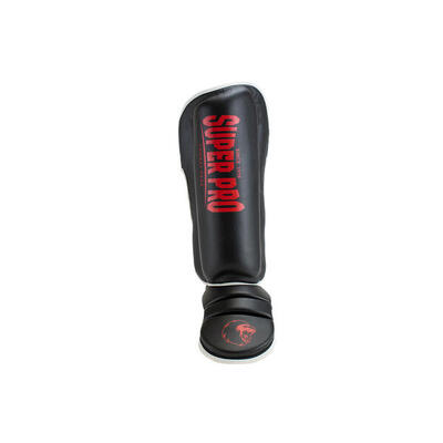 Super pro combat gear scheenbeschermer protector se zwart/rood/wit