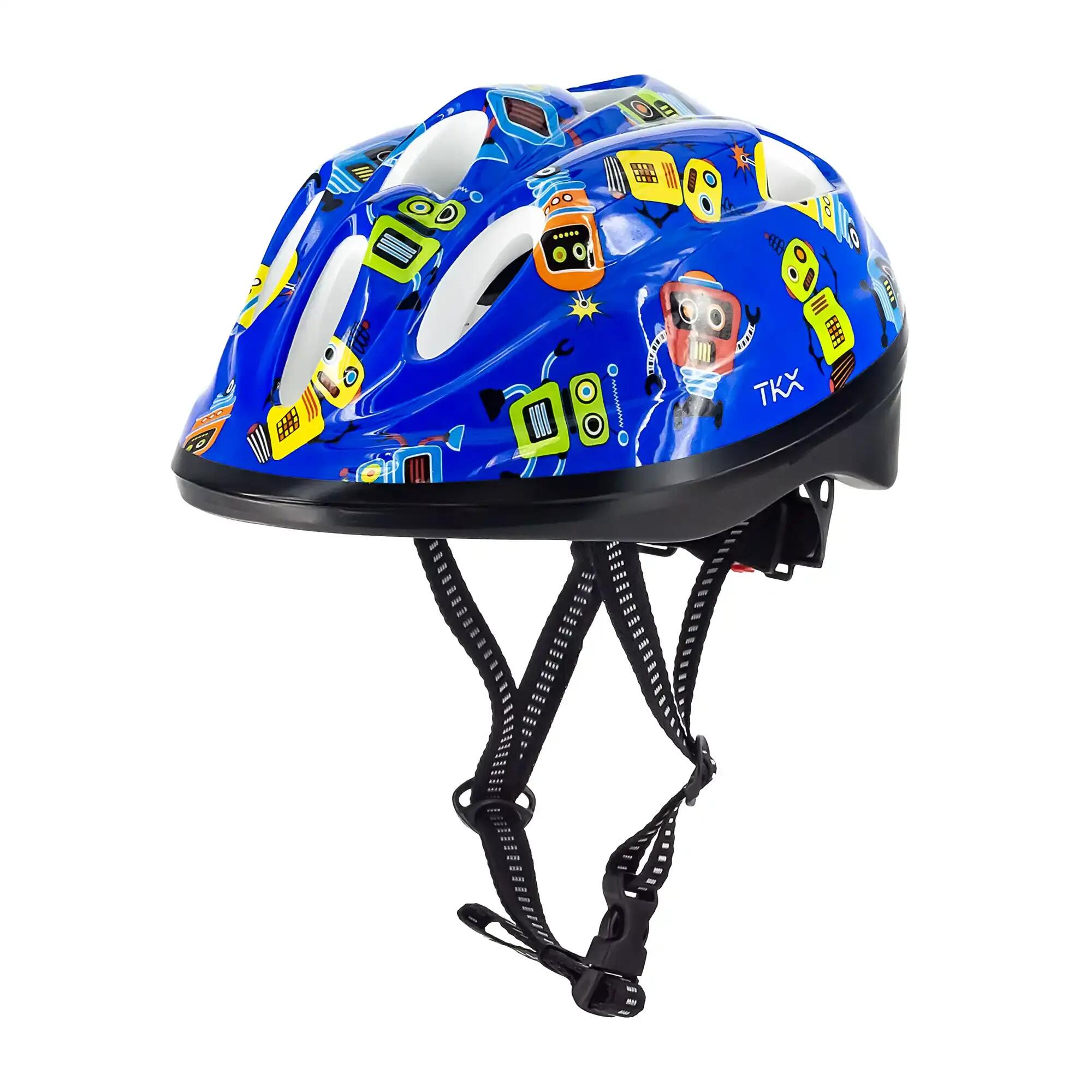 CASCO CICLISMO INFANTIL TKX T-S (48-52 CM) – AZUL ROBOT 2/5