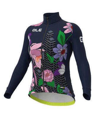 Fietsshirt dames - pr-r city marineblauw