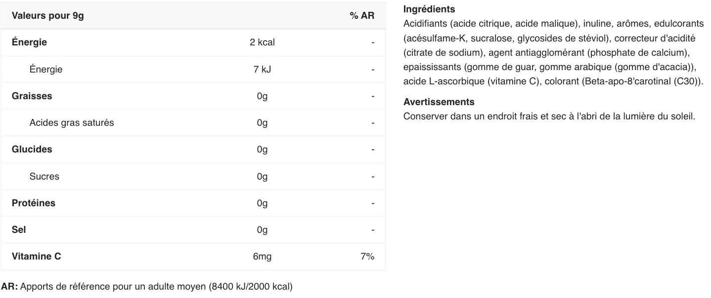 Boissons à diluer - BOLERO® - Mandarine 2/6