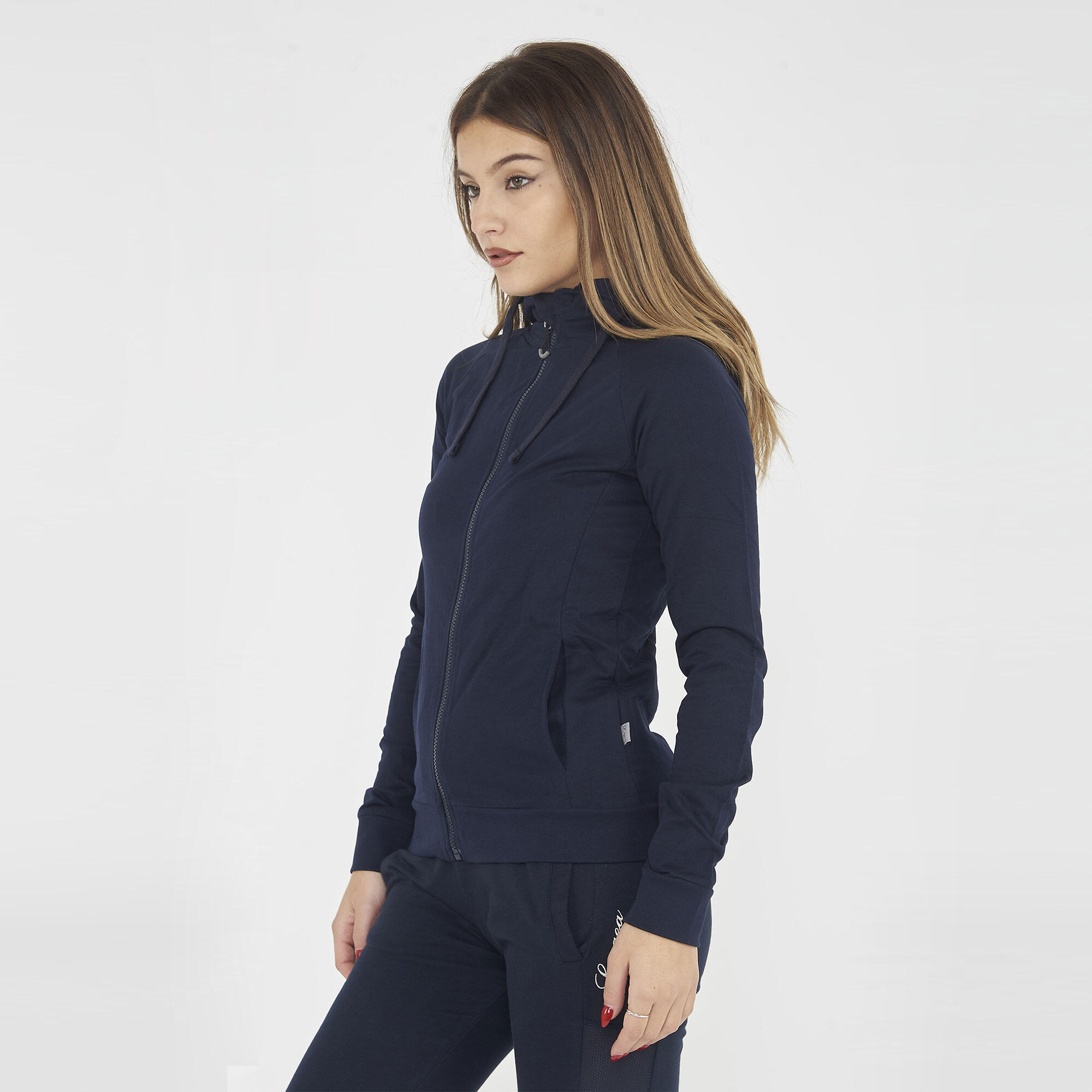 Felpa sportiva con zip DAIR blu 6/6