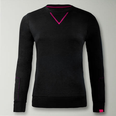 Sweatshirt aus Baumwolle für Damen NEBI schwarz 2/2