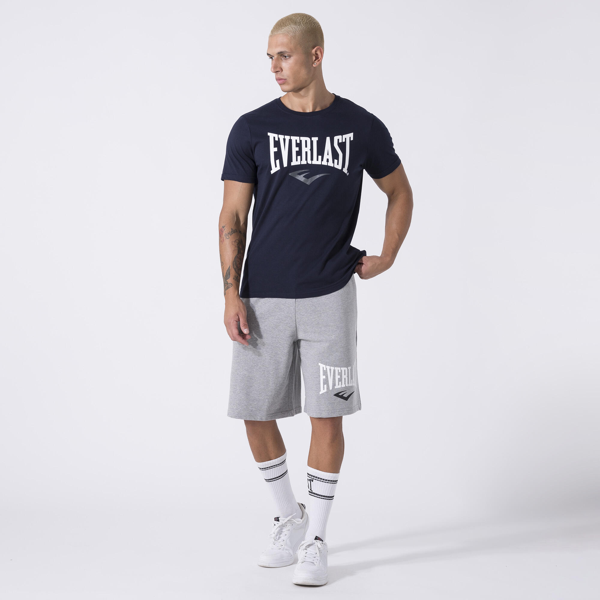 TEE-SHIRT ICONIQUE AVEC LOGO BLEU MARINE COTON 2/7