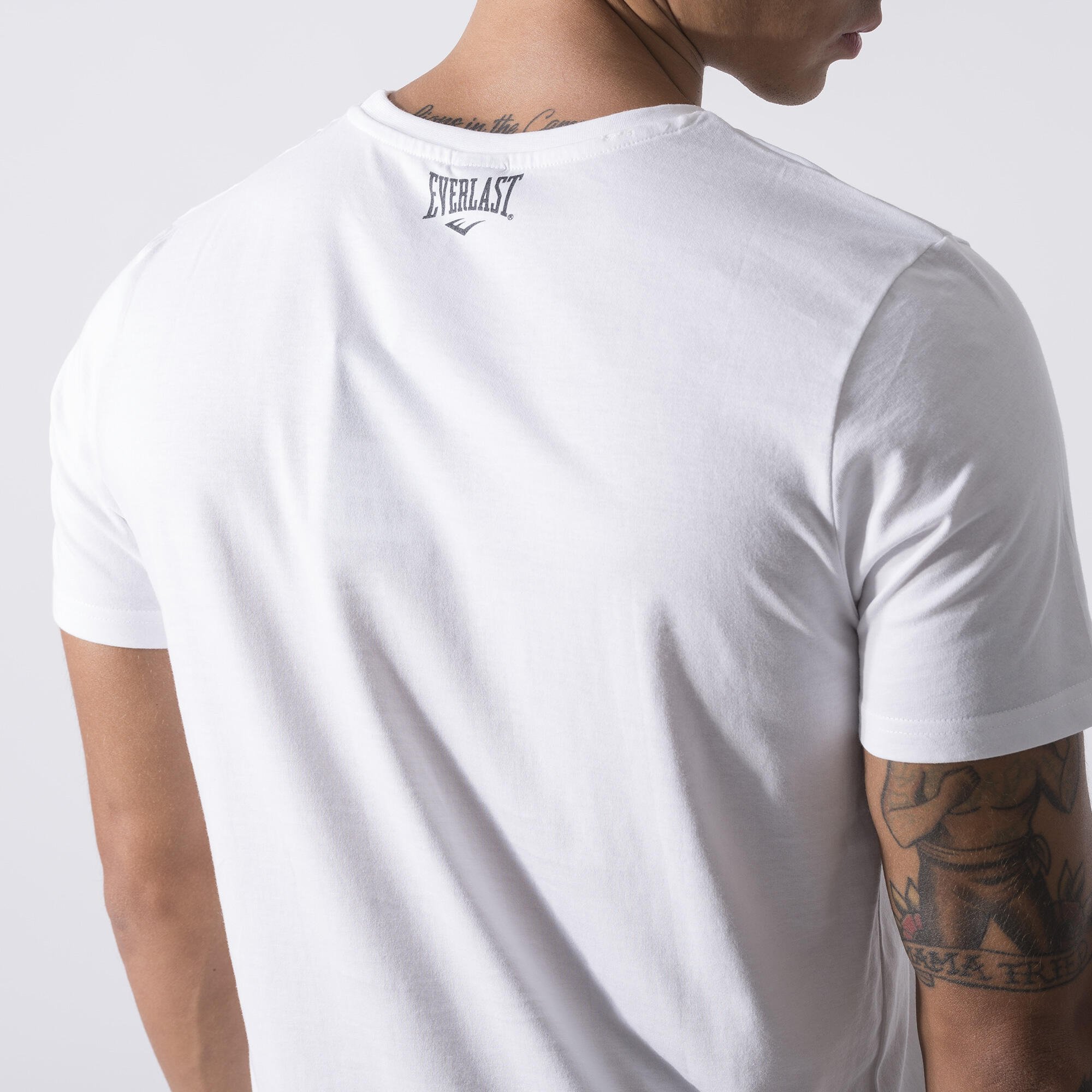 CAMISOLA ICONICA COM LOGOTIPO BRANCO CREME ALGODÃO 6/7