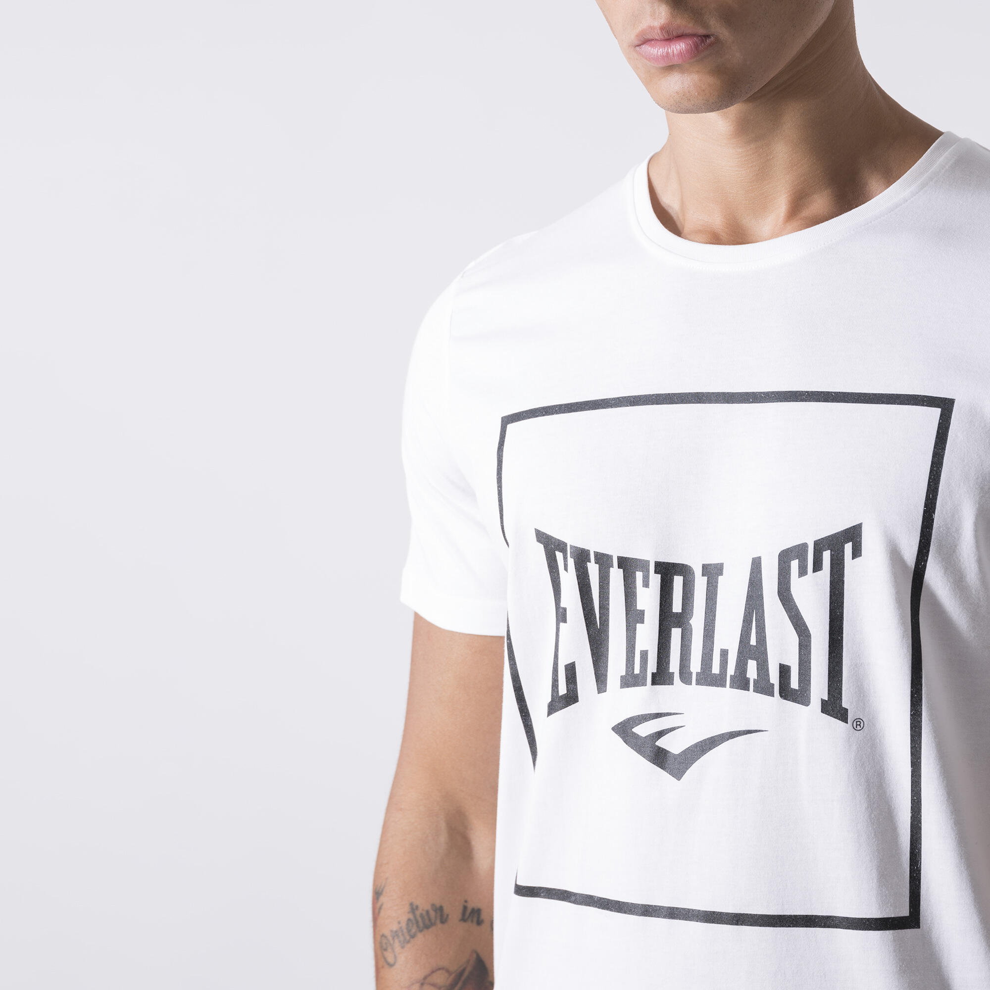 T-SHIRT ICONIQUE AVEC GRAPHIQUE BLANC CASSE COTON 5/7