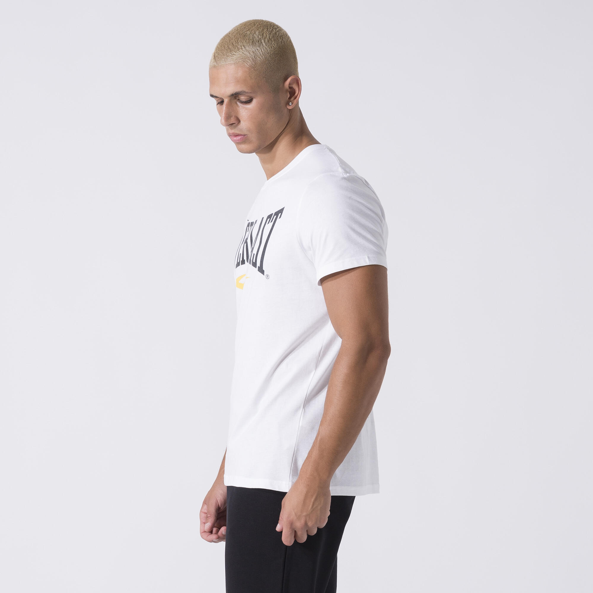 CAMISOLA ICONICA COM LOGOTIPO BRANCO CREME ALGODÃO 4/7
