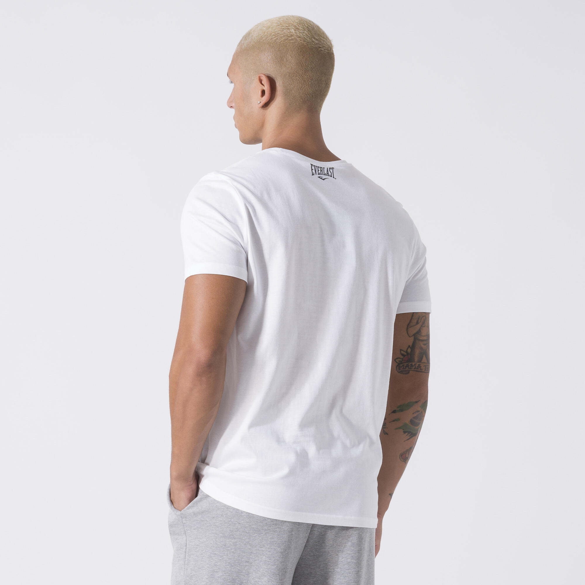 T-SHIRT ICONIQUE AVEC GRAPHIQUE BLANC CASSE COTON 4/7