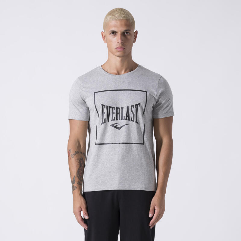 CAMISETA ICONICA CON GRÁFICA GREY MELANGE ALGODÓN, POLIÉSTER